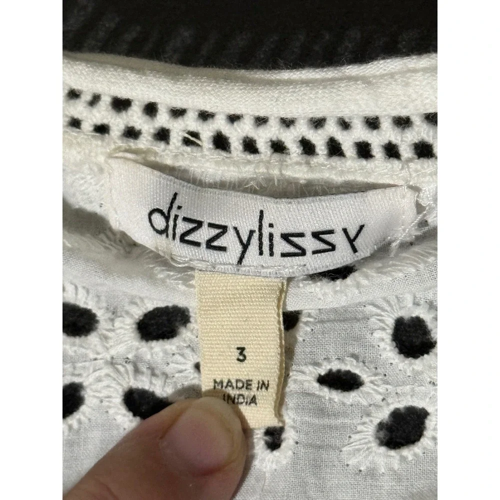 dizzylissy White Cotton Eyelet Lace Maxi Duster Cardigan Tie Front Boho Size 3X